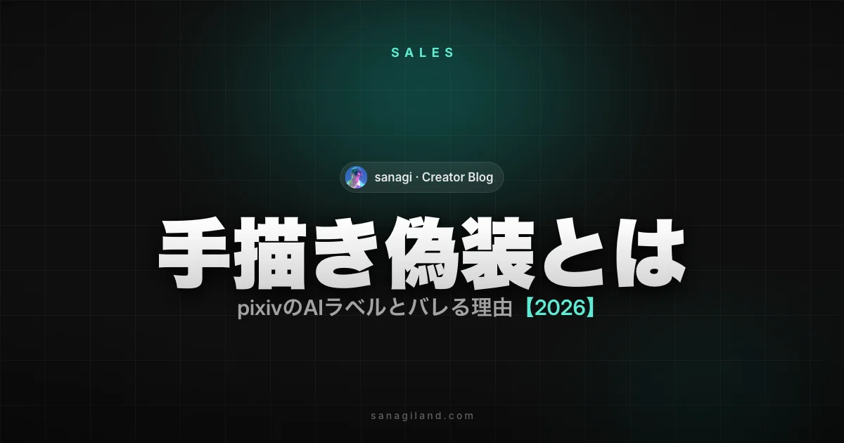 手描き偽装とは｜pixivのAIラベルとバレる理由【2026】